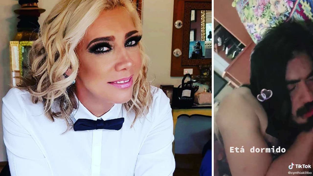 Más juntos que nunca, Cynthia Klitbo graba a 'Rey Grupero', tomando una siesta