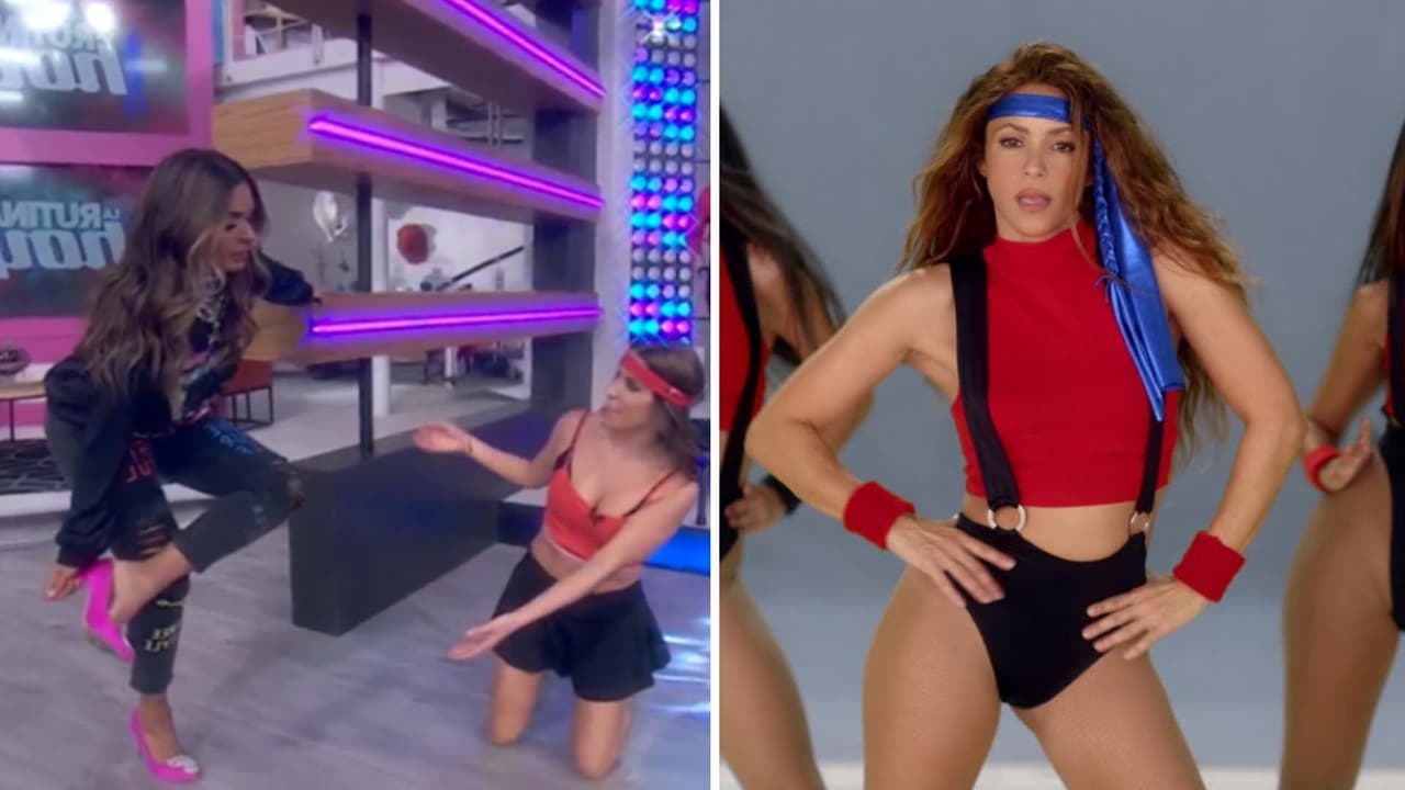 Galilea Montijo se tuvo que quitar los zapatos para poder bailar ‘Girl Like Me’ de Shakira