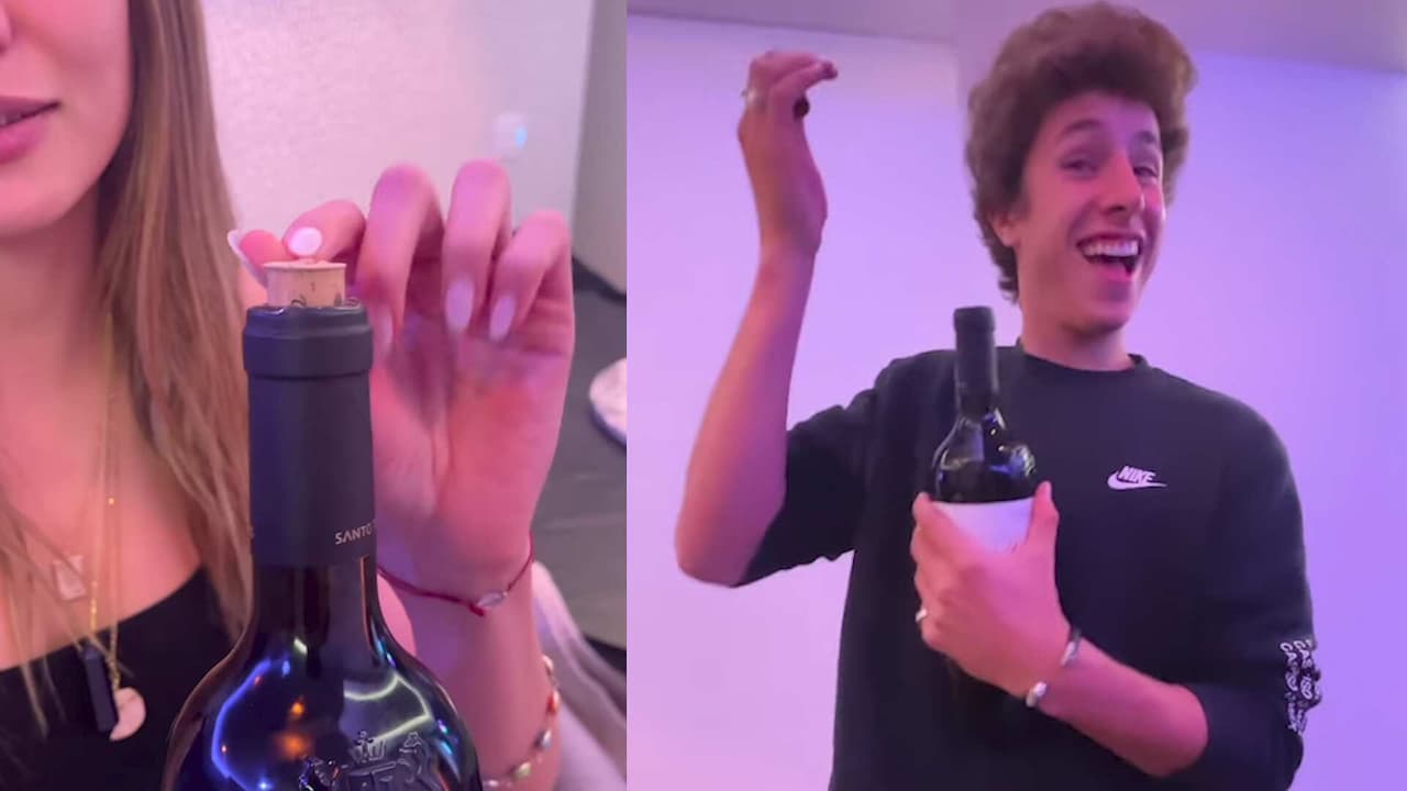 Juanpa Zurita y Macarena Achaga enseñan cómo abrir un vino si el corcho se dañó