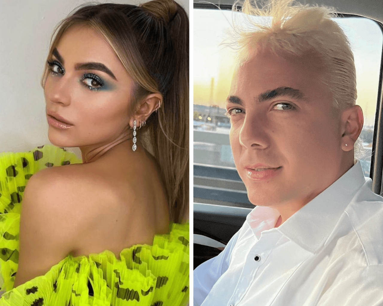 Sofía y Cristian Castro son nada menos que primos, ya que sus padres, José Alberto y Verónica Castro son hermanos.