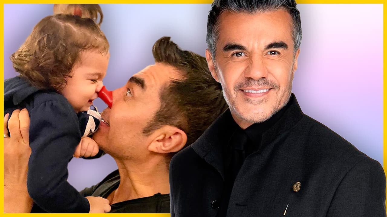 Hija de Adrián Uribe hace tierna rutina de ejercicios junto a su papá