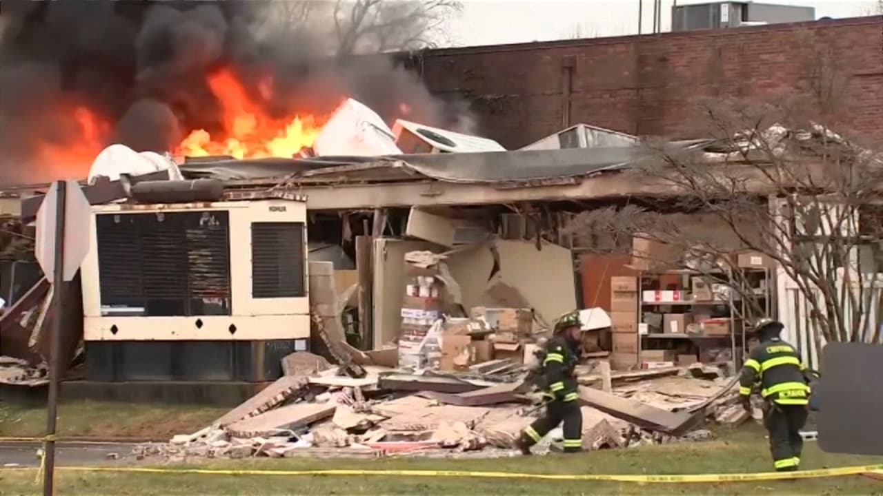 Imágenes de la destrucción que dejó una explosión en un asilo de ancianos: el edificio colapsó con personas dentro