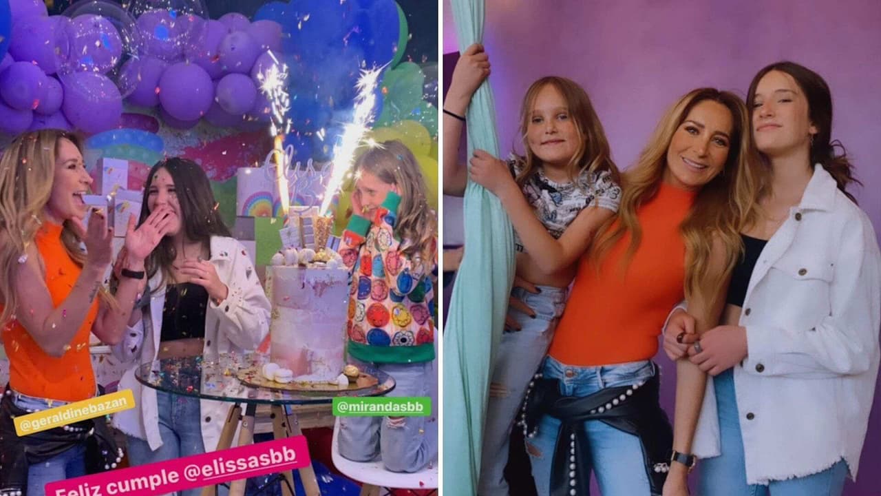 Geraldine Bazán celebra en grande los cumpleaños de sus hijas