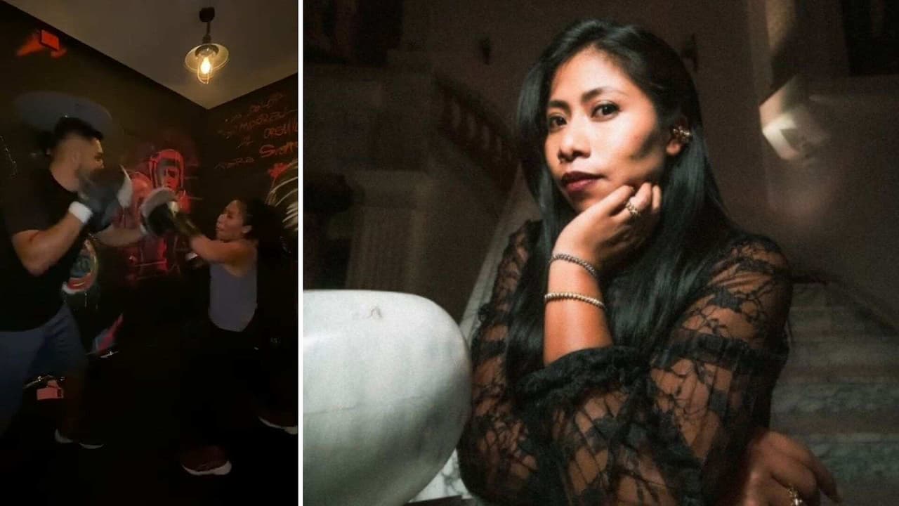 Yalitza Aparicio demuestra lo buena que es para el box al compartir su entrenamiento