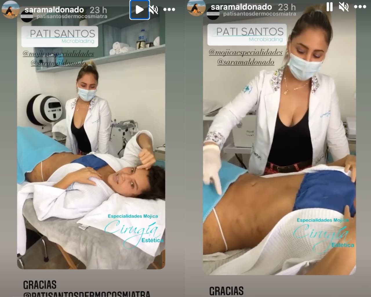 Sara Maldonado muestra los avances en su cuerpo tras dos cirugías estéticas
