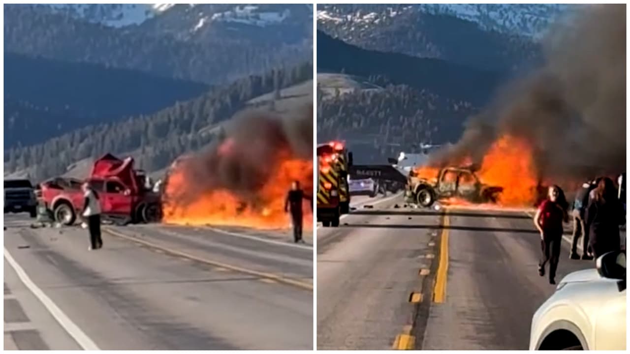 Muere joven texano y seis turistas en trágico choque vía a Yellowstone