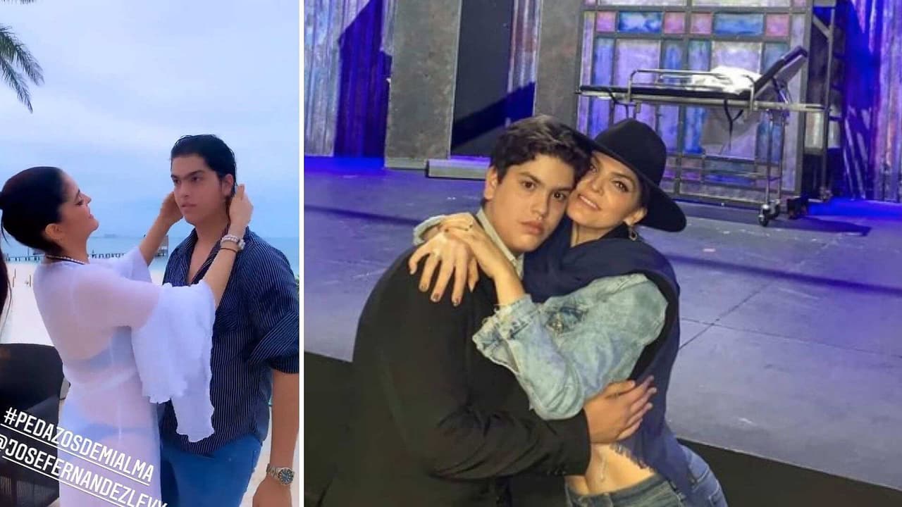 Hijo de Mariana Levy se deja consentir por Ana Bárbara y deja que lo arregle para una cena