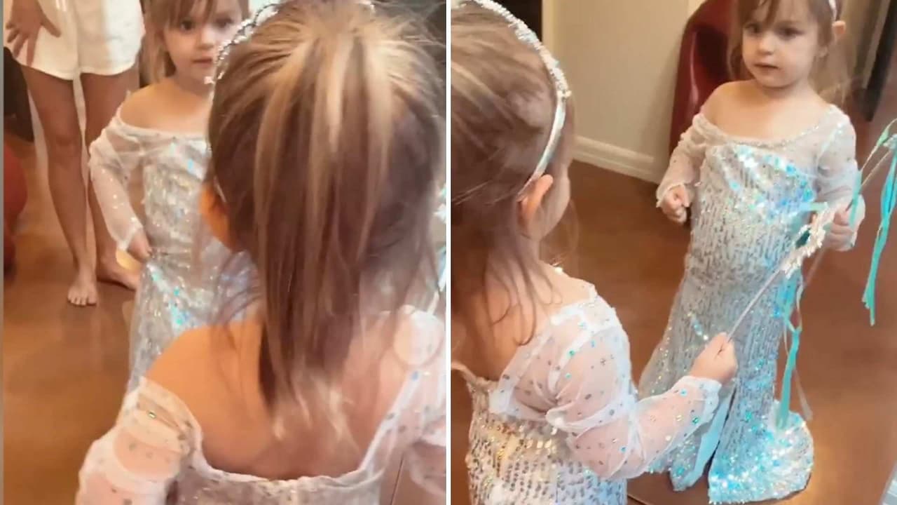Kailani no se quiere quitar por nada del mundo su vestido de 'Frozen': ‘No me voy a poner la pijama’