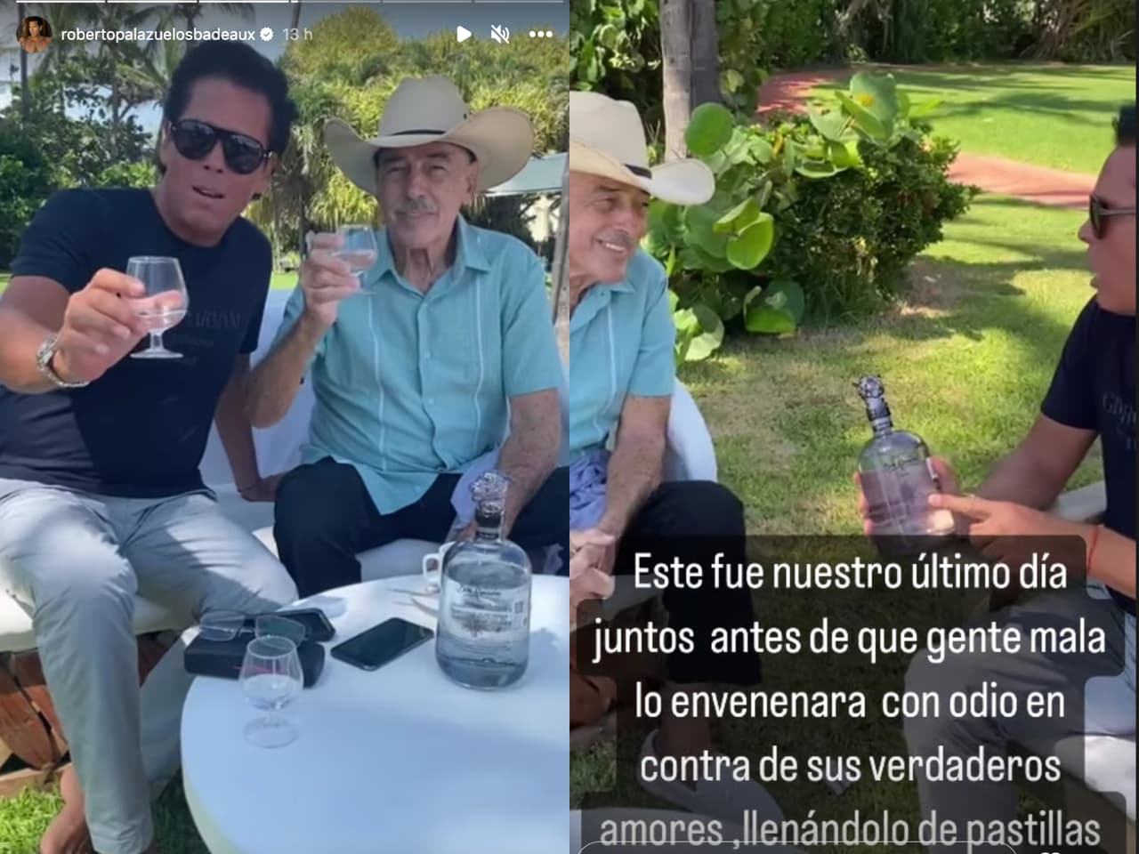 Roberto Palazuelos lamenta con profundo dolor la muerte de Andrés García.