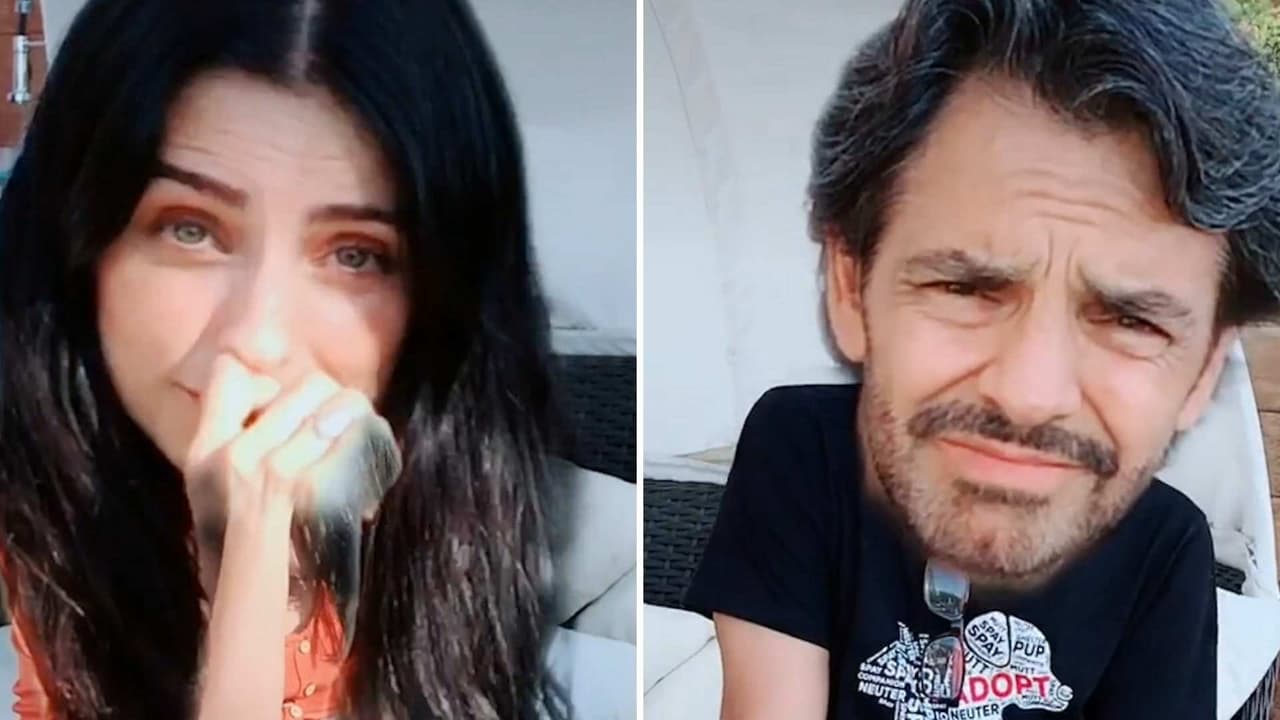 Estas fueron las caras de Aislinn y Eugenio Derbez al escuchar la letra sucia de una de las canciones de Bad Bunny