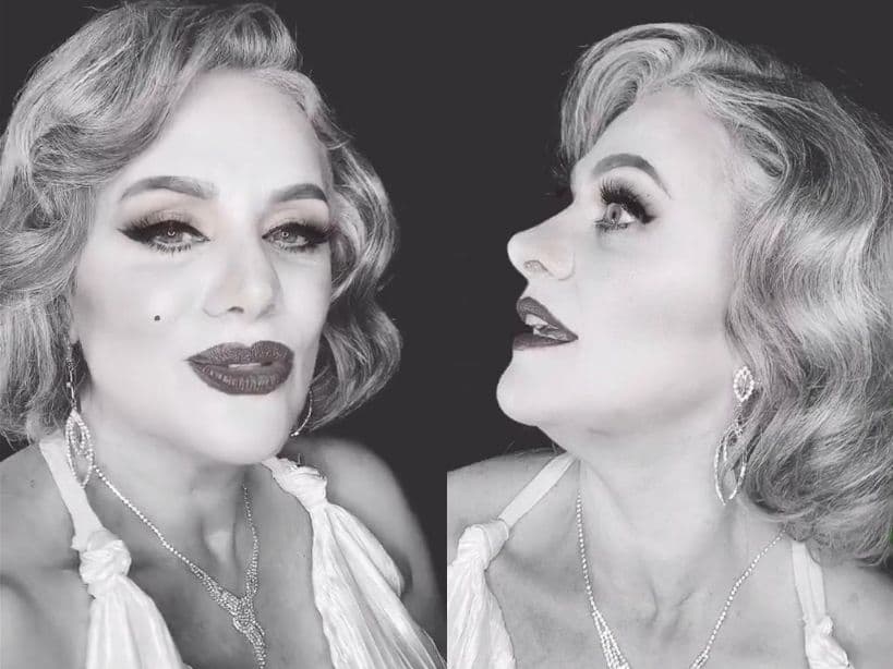 Erika Buenfil impactó con su caracterización en redes sociales.