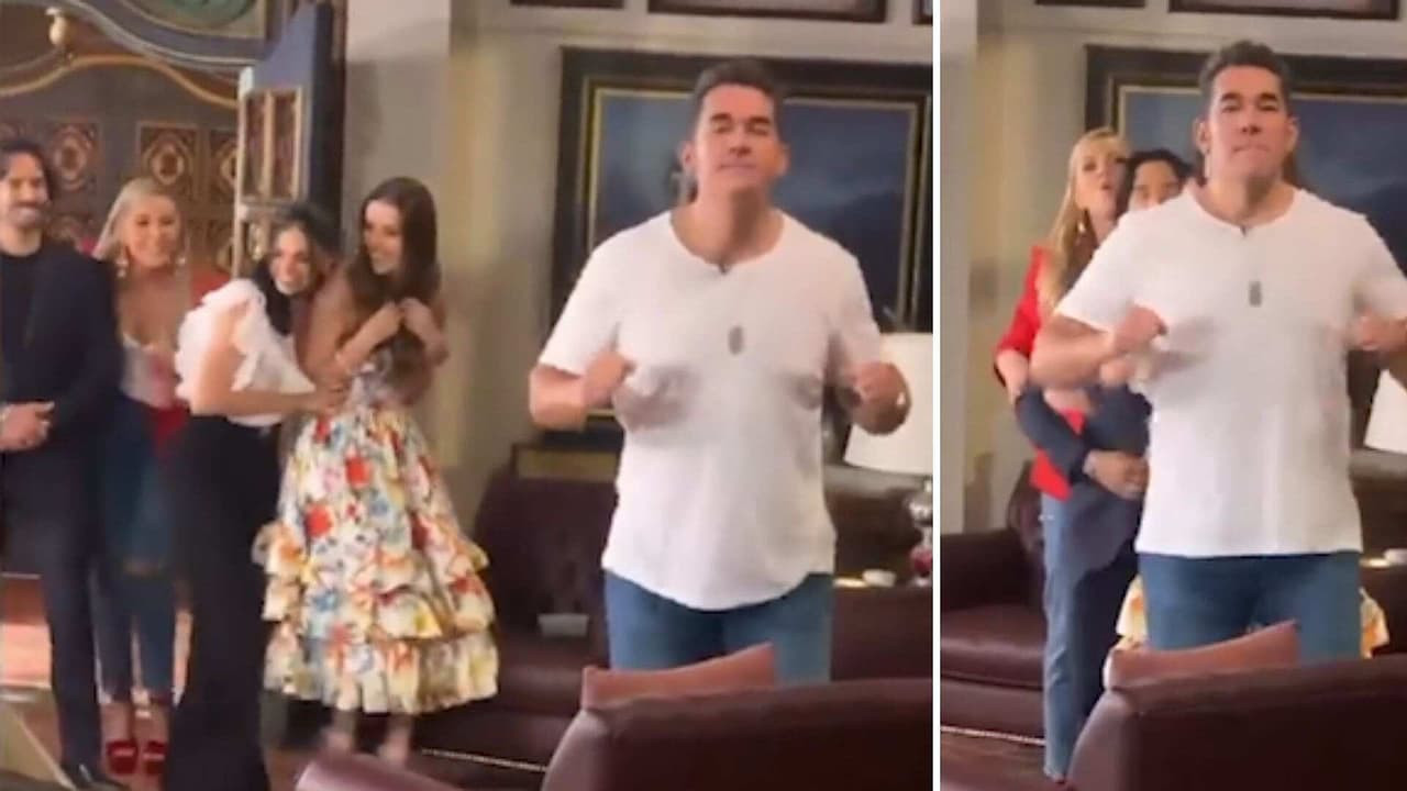 Livia Brito y José Ron se burlan de Eduardo Santamarina tras hacerle divertida broma