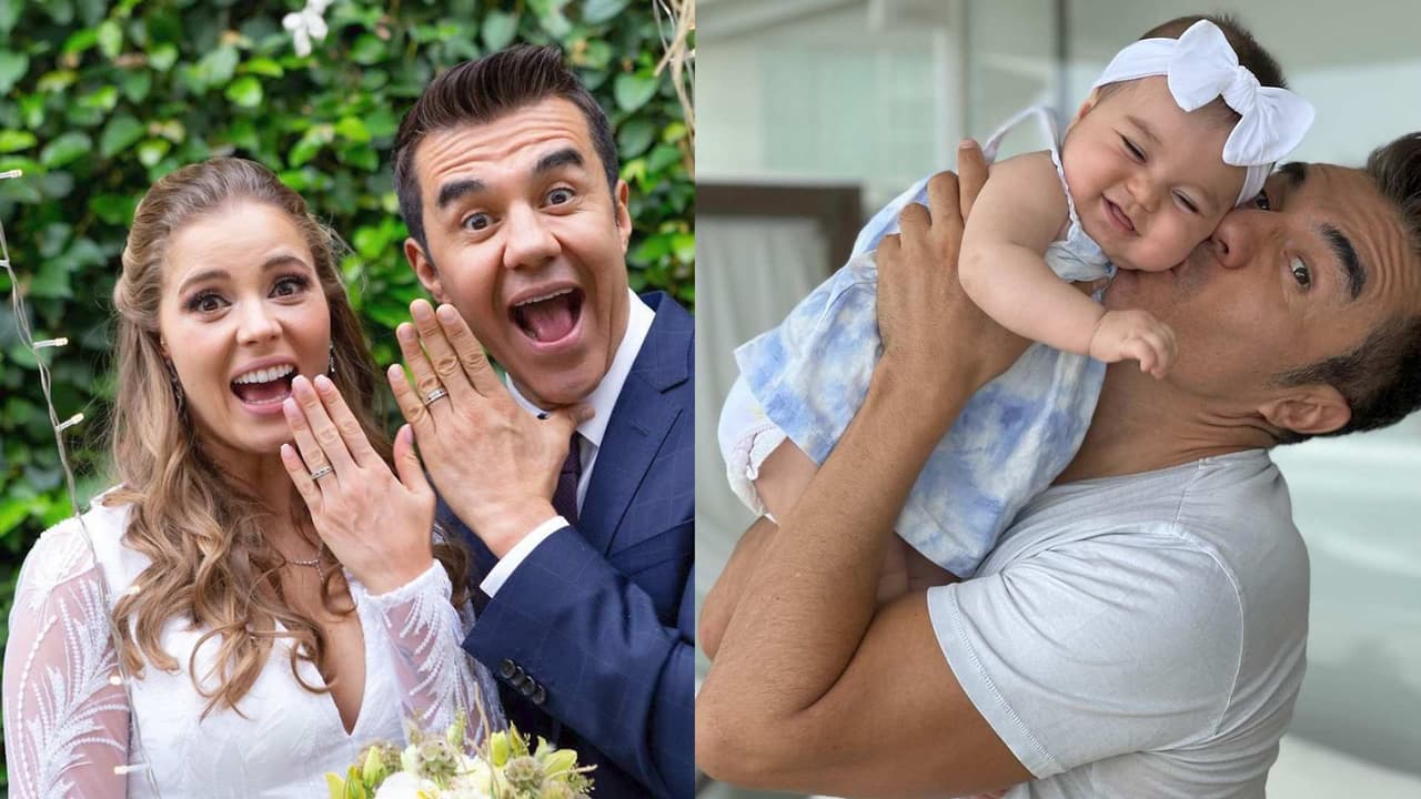 Adrián Uribe y Thuany Martins bailan muy enamorados y su hija se convierte en su fan número uno