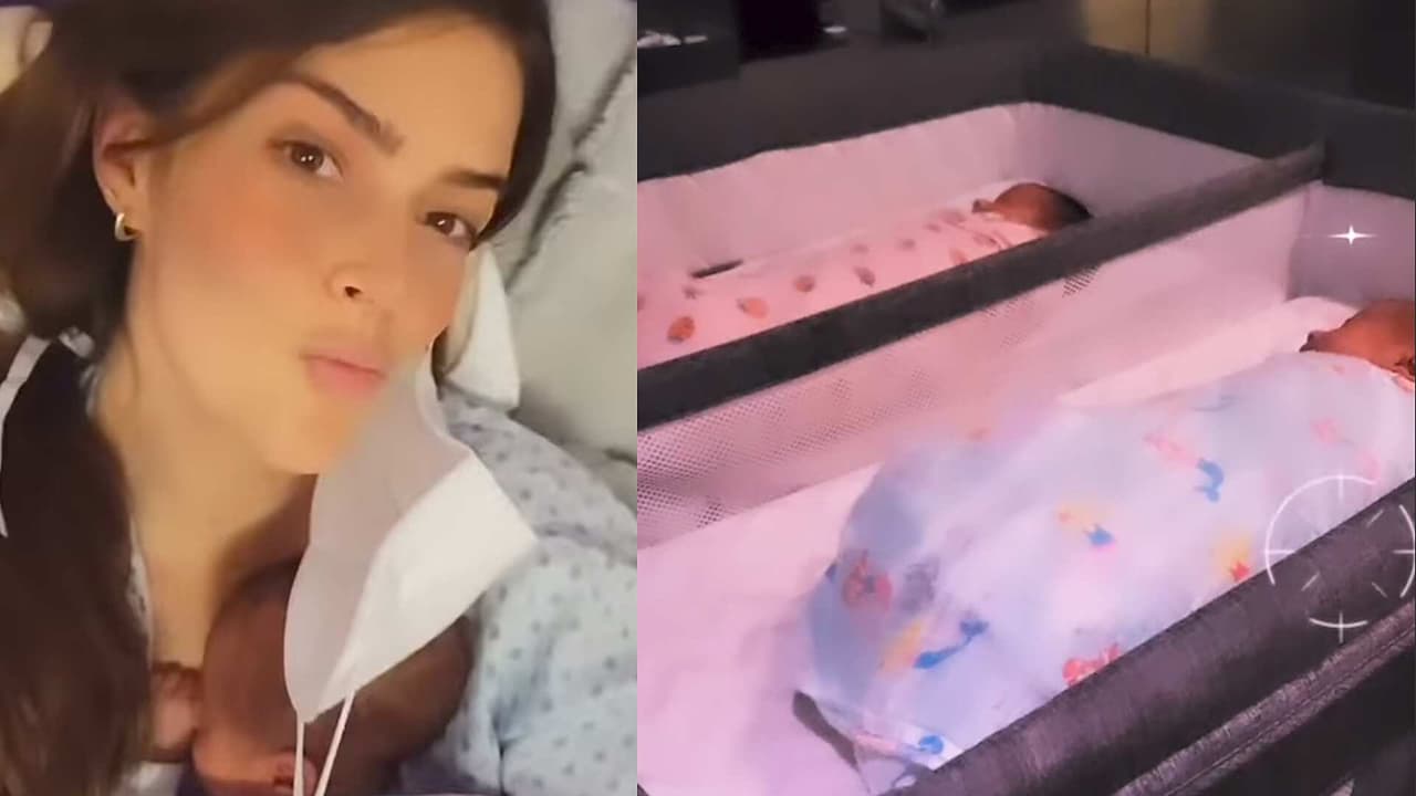 Claudia Álvarez: Así fue la primera noche de sus mellizos en casa