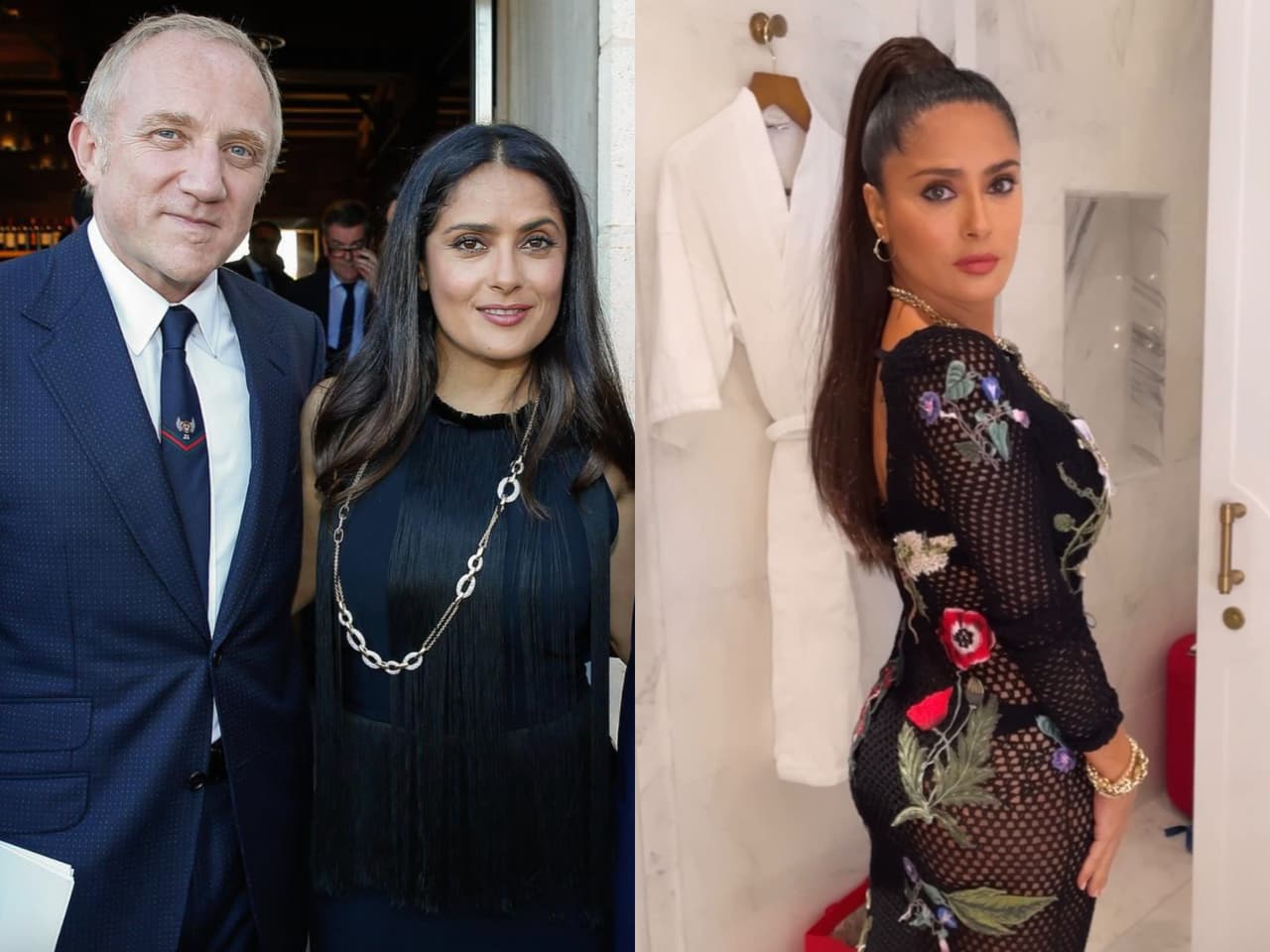 ¿El marido de Salma Hayek se pone celoso por cómo se viste la famosa?