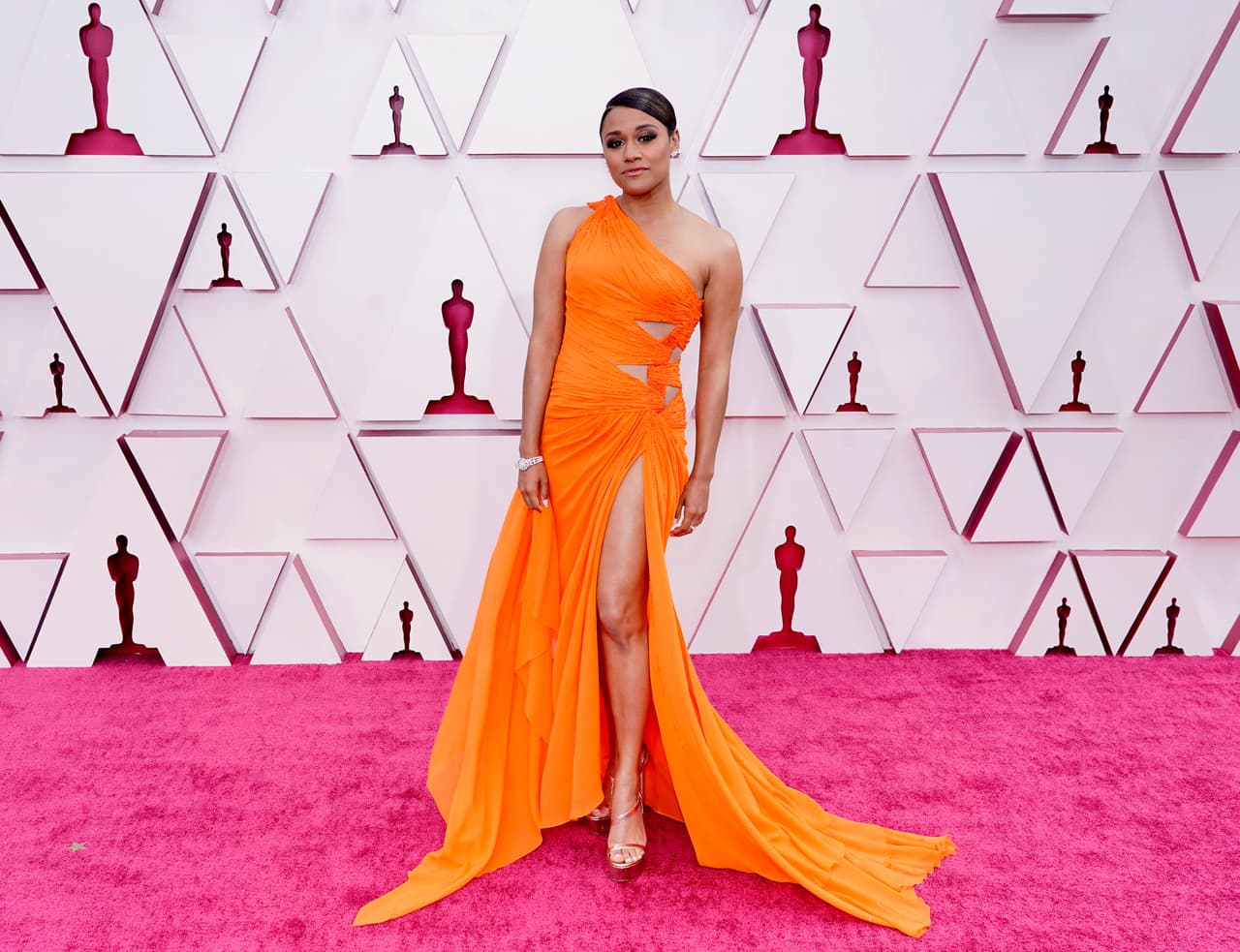 LOS ANGELES, CALIFORNIA – APRIL 25: Ariana DeBose attends the 93rd Annual Academy Awards at Union Station on April 25, 2021 in Los Angeles, California. (Photo by Chris Pizzello-Pool/Getty Images)