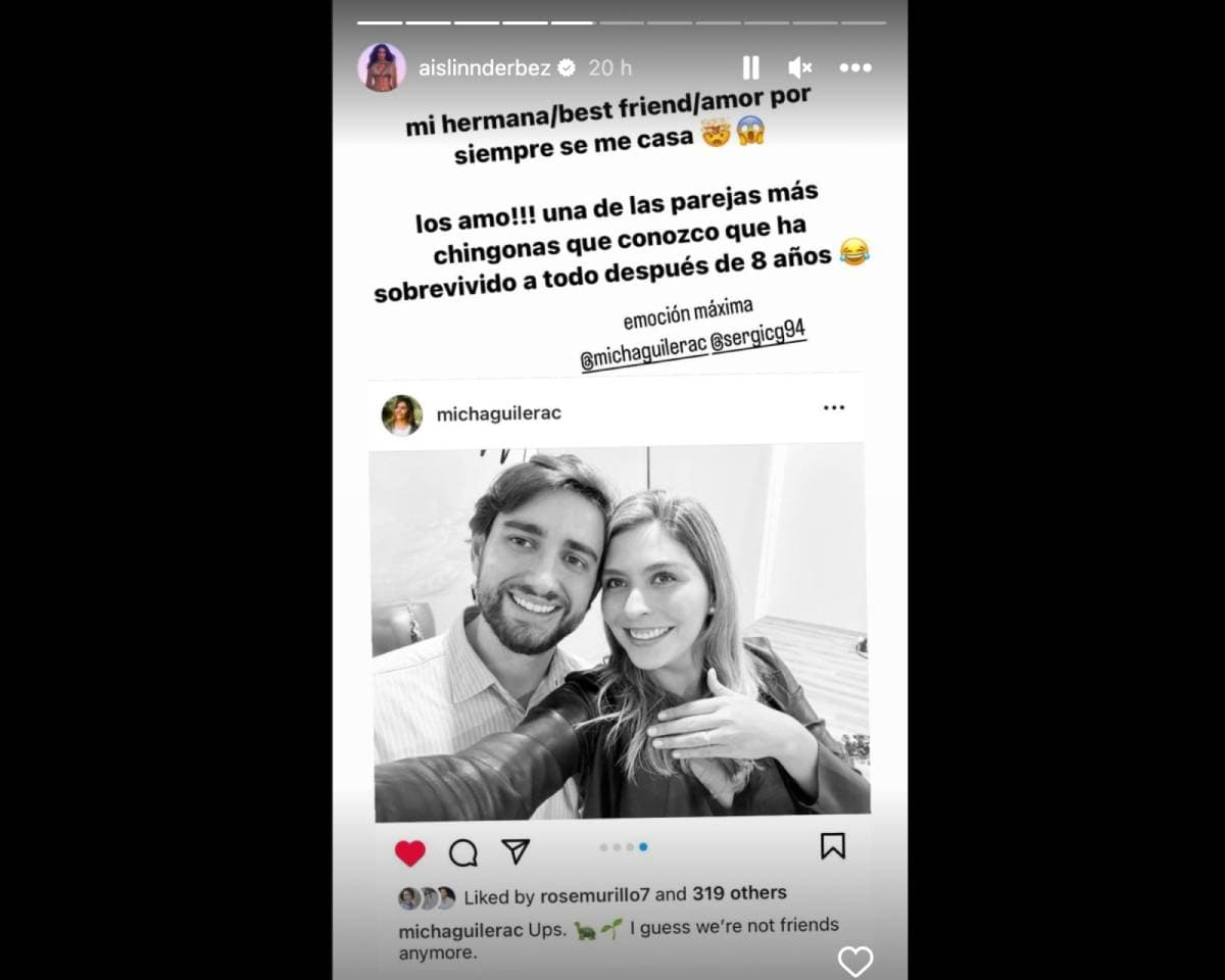 Aislinn Derbez emocionada por la próxima boda de su hermana