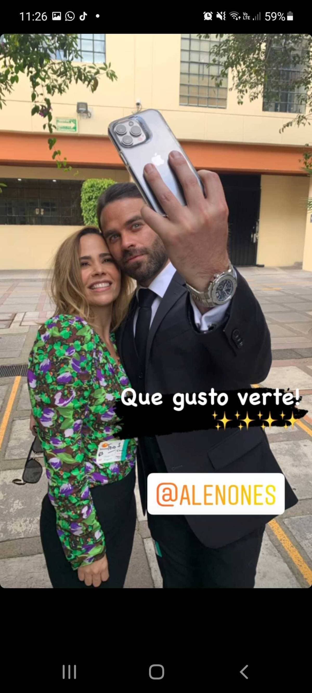 Margarita Magaña y Alejandro Nones se reencontraron en un casting