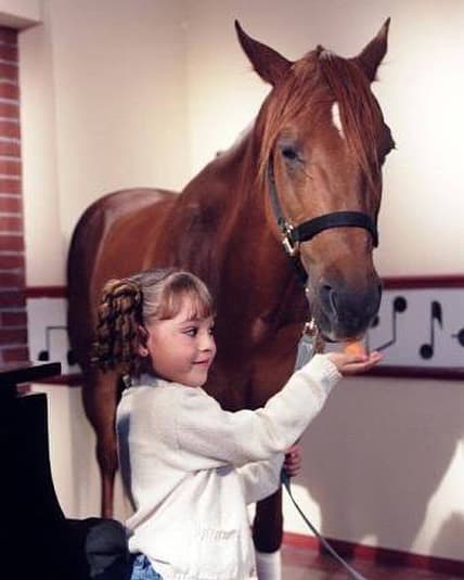 La actriz tuvo su primer protagónico en María Belén (2001) telenovela con la que conquistó por su gran talento a su corta edad.