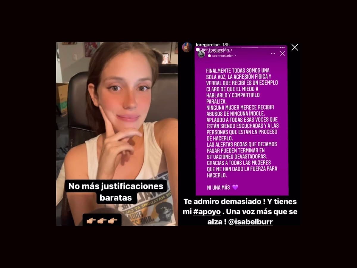 Lorena García señaló a Alex Perea de presunta violencia