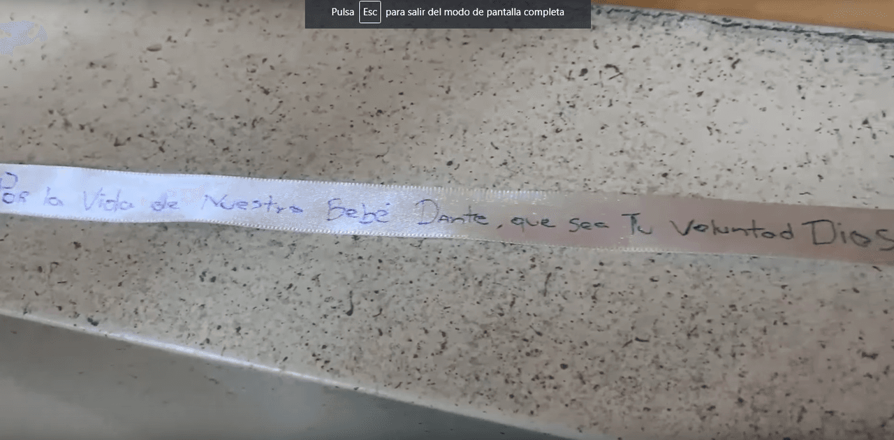 Todos los momentos de oración en los que la familia pidió por el pequeño Dante: “Por la vida de nuestro bebé, Dante, que sea tu voluntad Dios. Por nuestra familia y que en nombre de Dios tengamos paz y salud, amén”.