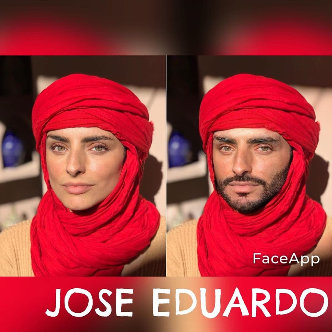 La actriz dejó en claro que tenía con sus looks de "clon" Derbez. Una para cada uno de sus hermanos e incluso para su papá. A la actriz le llegaron decenas de comentarios, la mayoría asegurando que era tan "guapo" como sus hermanos e inclusive más.
