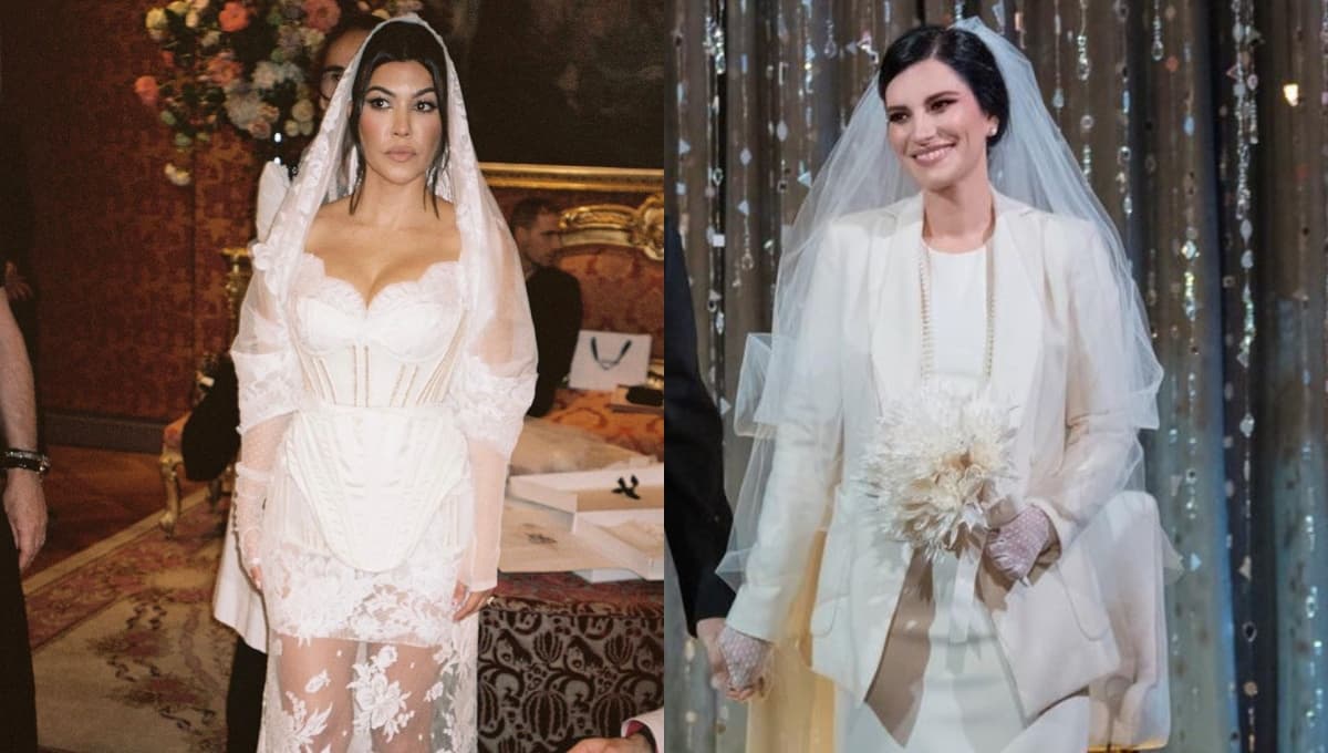 Famosas como Laura Pausini y Kourntey Kardashian optaron por opciones diferentes para sus bodas.
