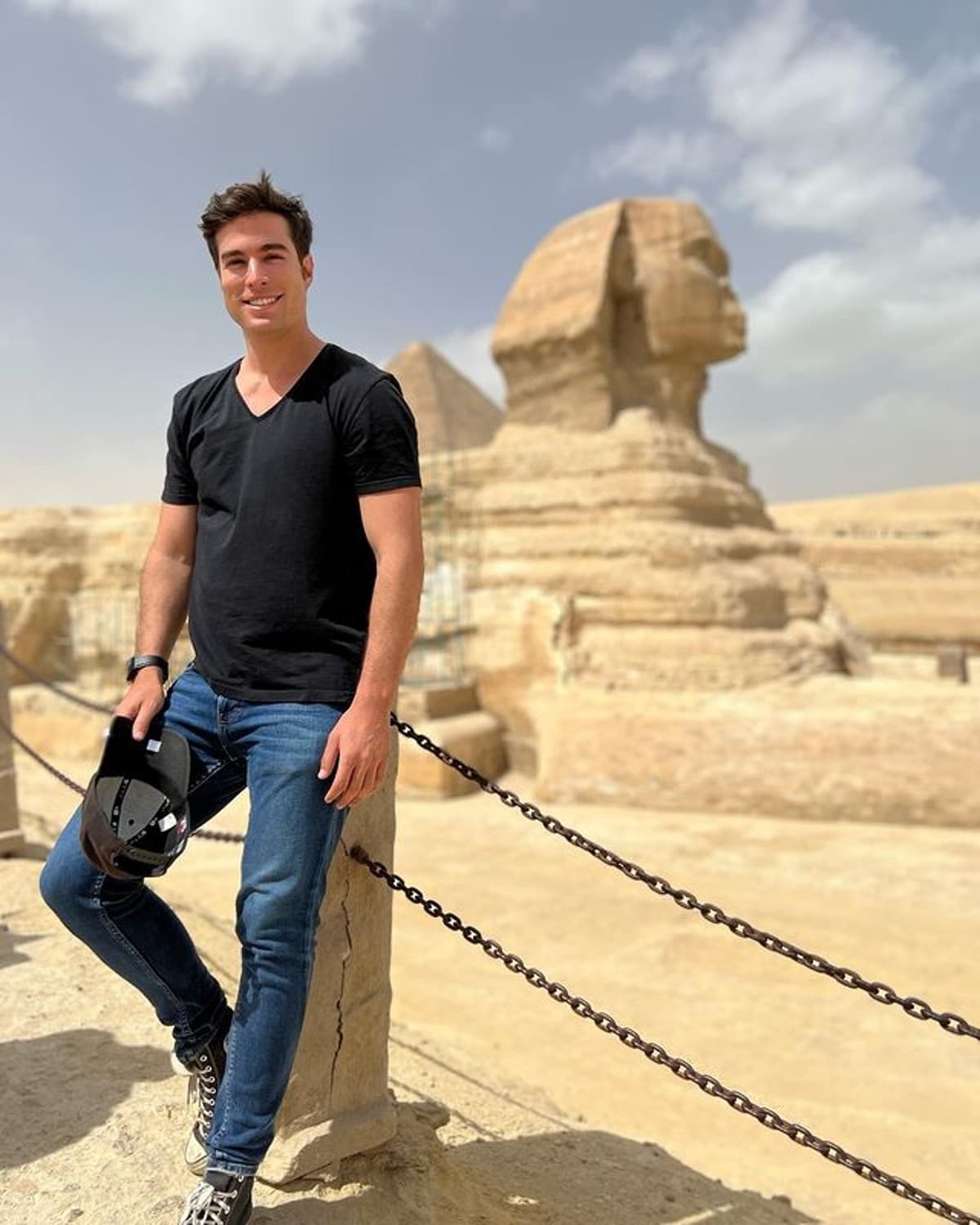 Danilo Carrera disfrutó de unas vacaciones por Egipto.