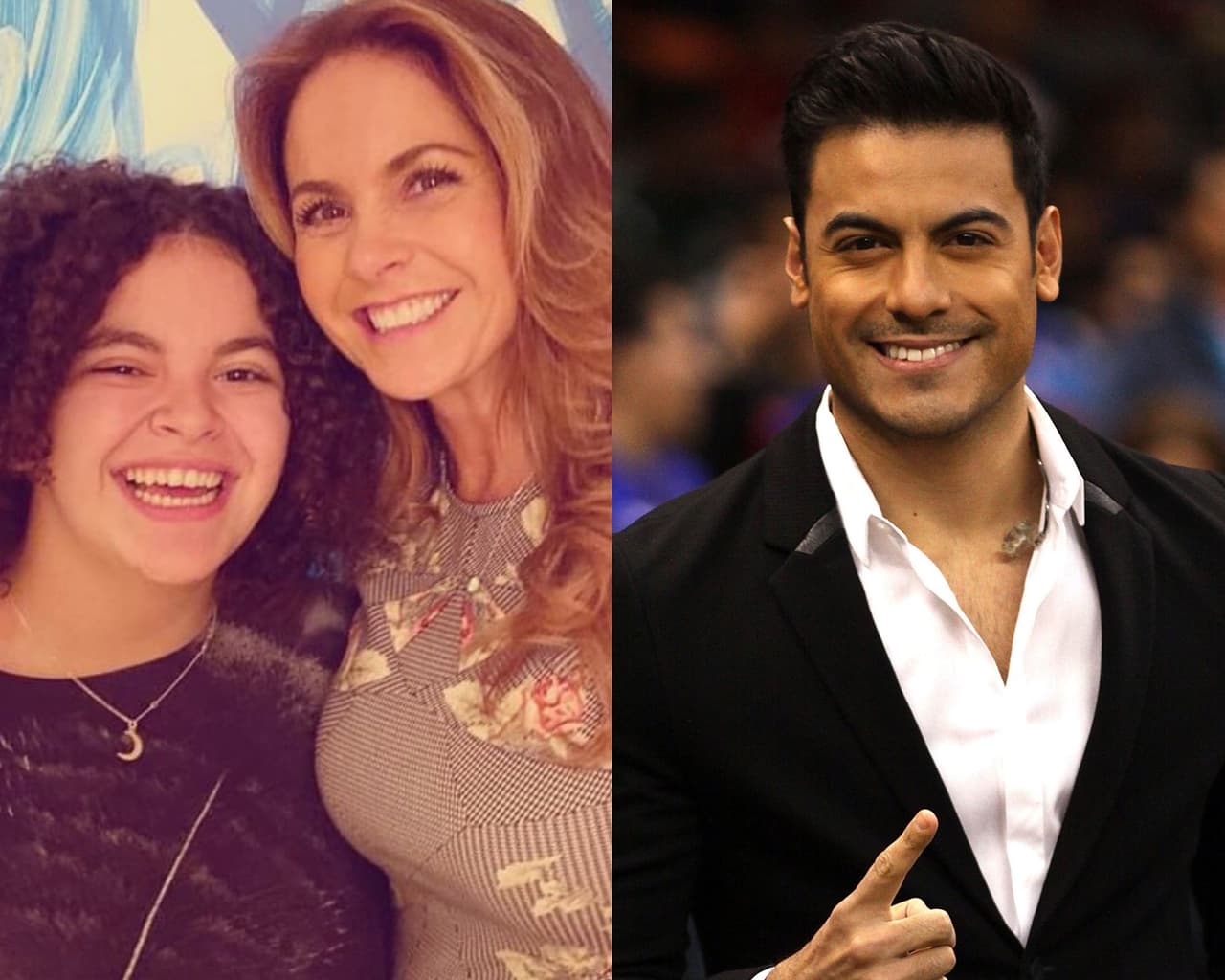 La cantante se deshizo en halagos por Carlos Rivera.