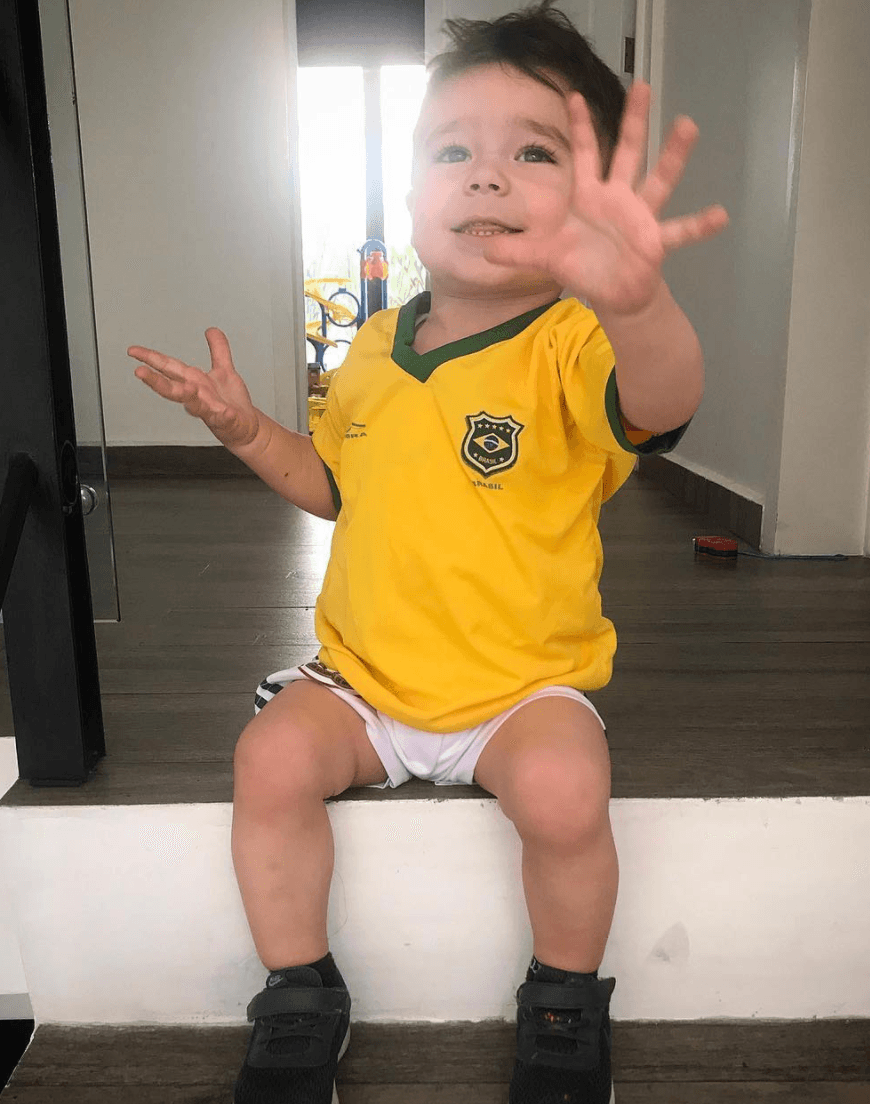 <b>Marcus</b> también es un papá muy orgulloso por el hijo que tiene y lo felicitó así: “felicidades al niño más hermoso, más inteligente, más amoroso, más amado de toda la faz de la tierra. Te amamos,
<b>Diego</b>. ¡Dios te bendice hoy y siempre”.