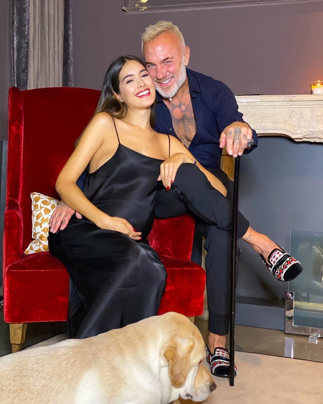 Gianluca Vacchi y Sharon Fonseca son papás de una niña.