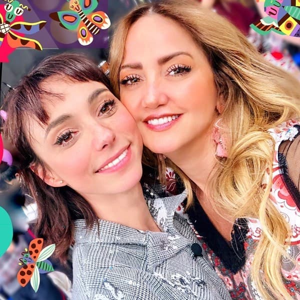 Andrea Legarreta compartió foto inédita junto a Natalia Téllez