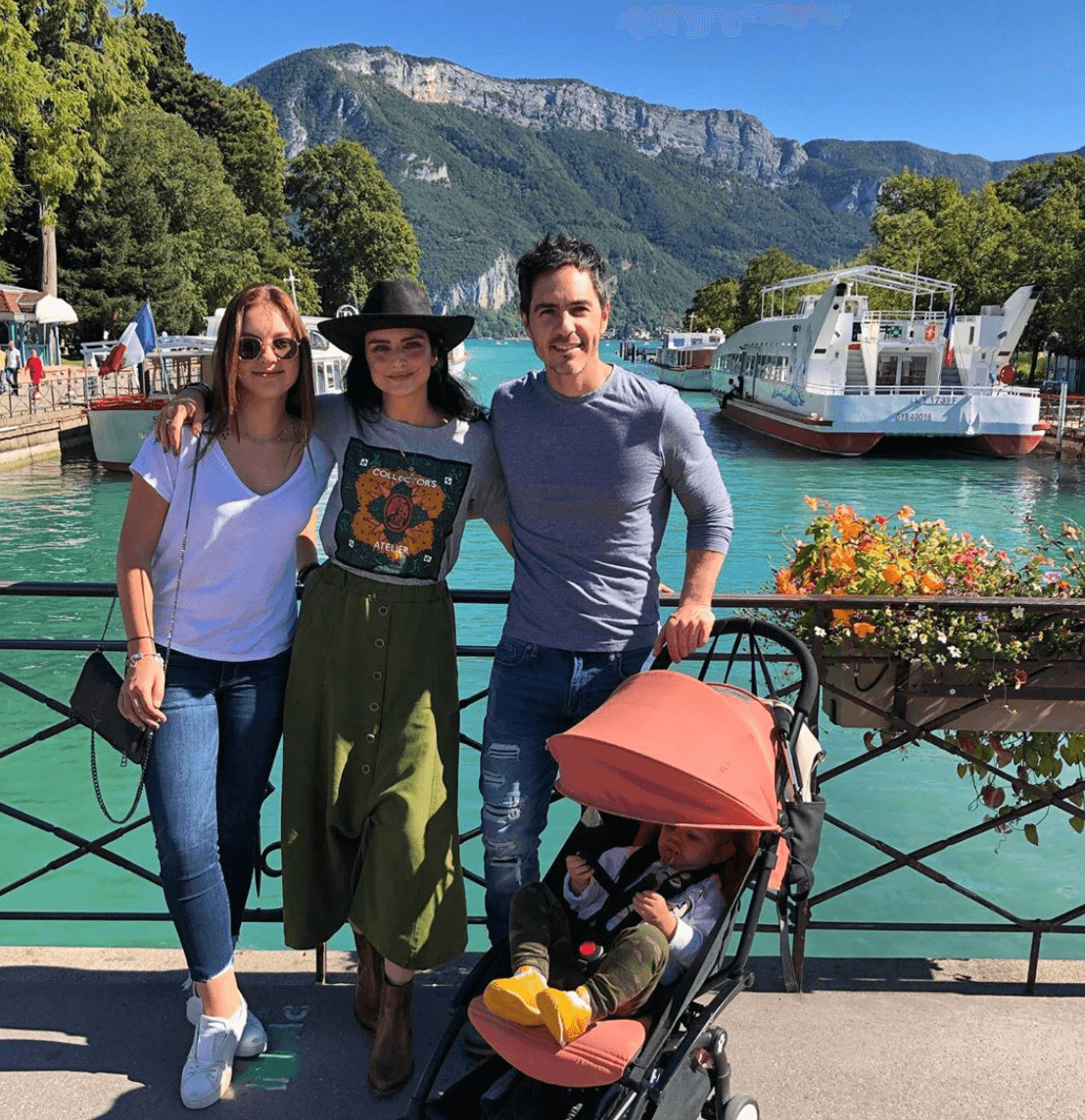 Incluso compartieron algunos viajes en familia.