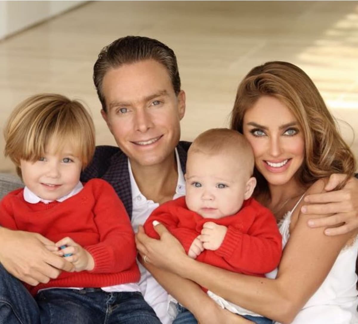 Anahí es mamá de dos varoncitos: Manuel y Emiliano, quienes a simple vista heredaron la belleza de su famosa mamá, provocando que en Instagram afirman que están clonados.