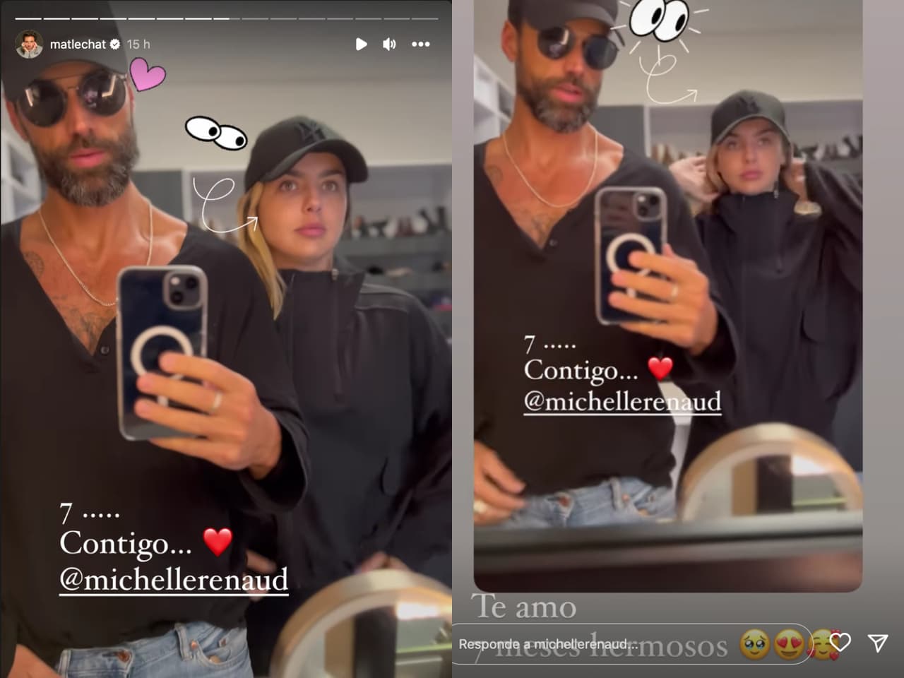 La pareja no ha dudado en demostrarse lo mucho que se ama.
