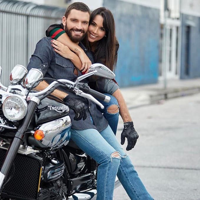 Julián Gil y su hija Nicolle Gil.