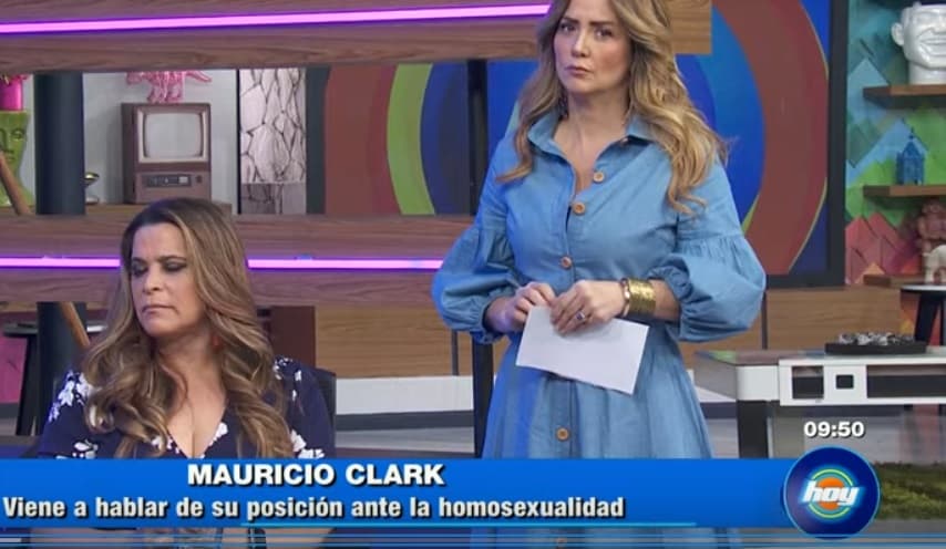 Durante el programa más reciente de Hoy, la conductora Andrea Legarreta confrontó en debate a Mauricio Clark, respondiendo de frente a su tweet.