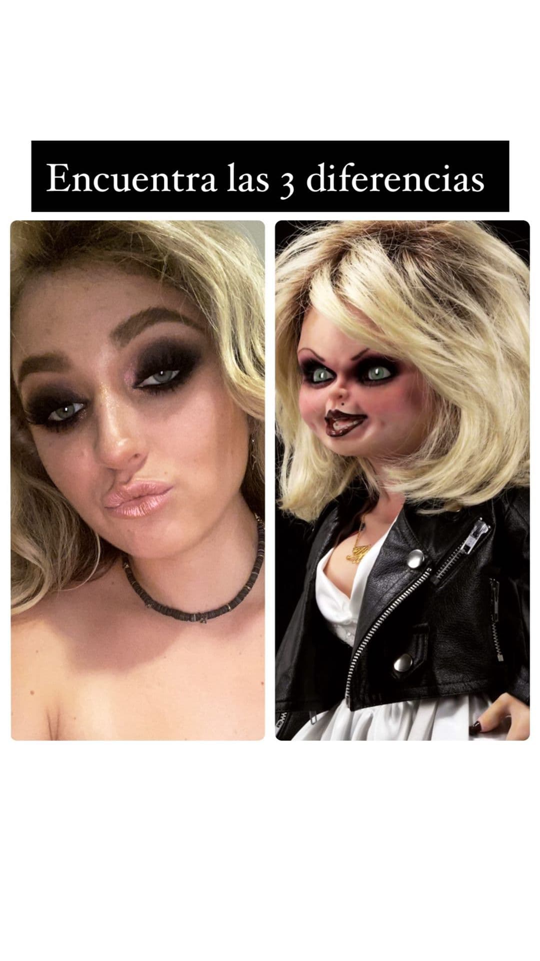 El cambio de imagen en Fernanda fue tan radical que incluso ella misma admitió que podía confundirse con un disfraz de Halloween, en especial con el tema de la novia de "Chucky".