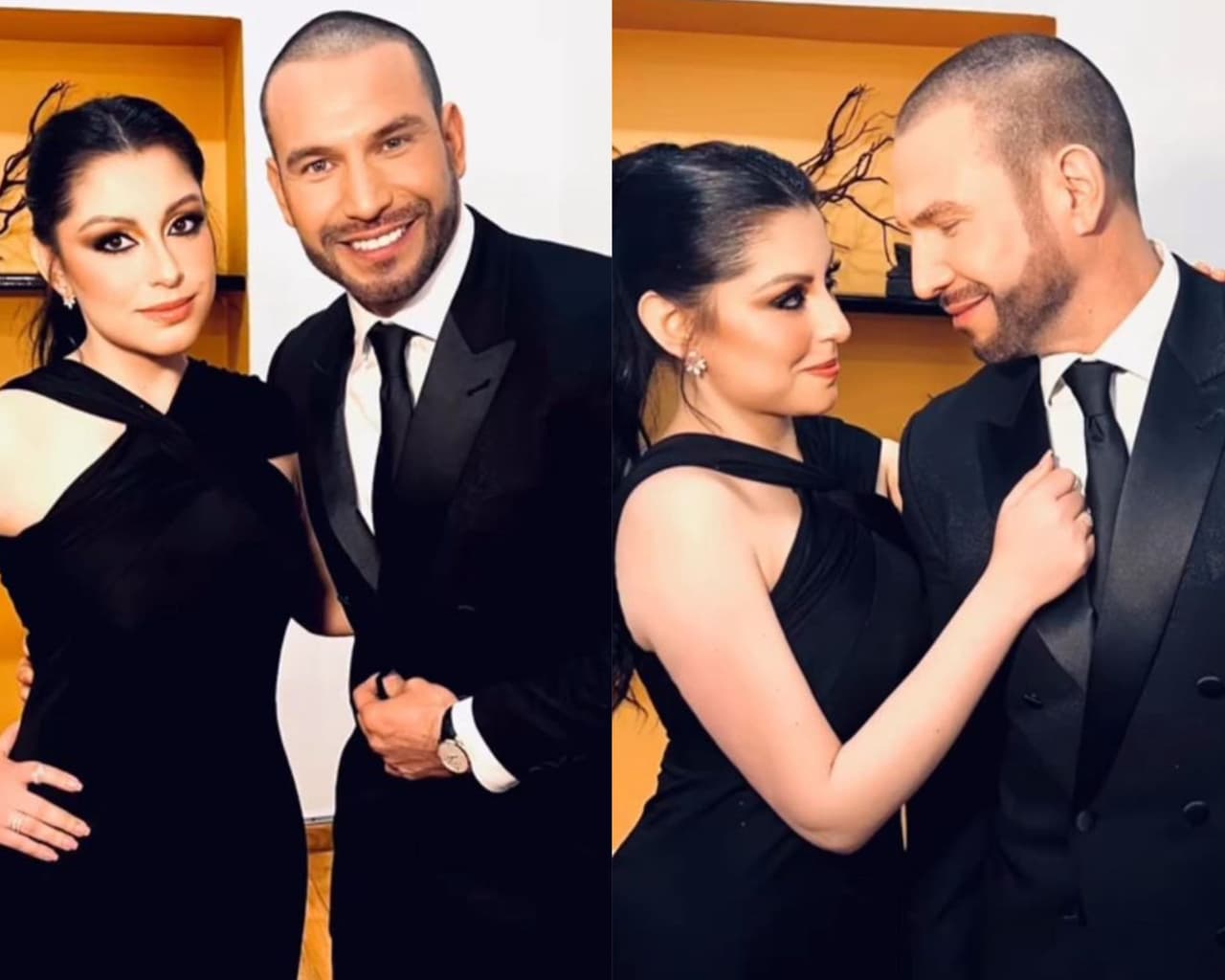 Rafael Amaya posa con su novia Maritza Ramos.
