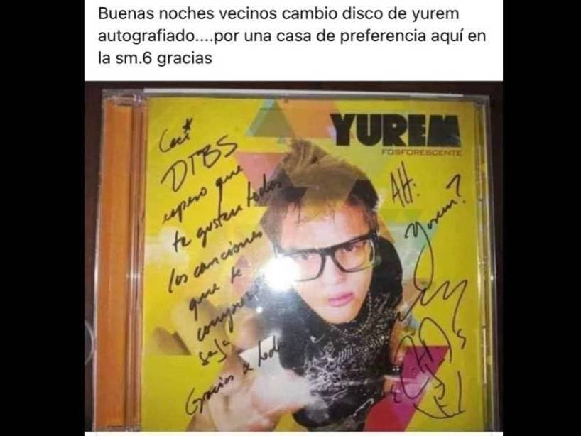Disco yurem autografiado