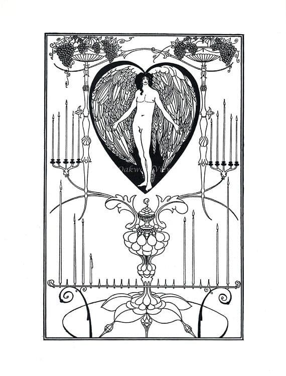 The mirror of love. Vincent Aubrey Beardsley, 1895