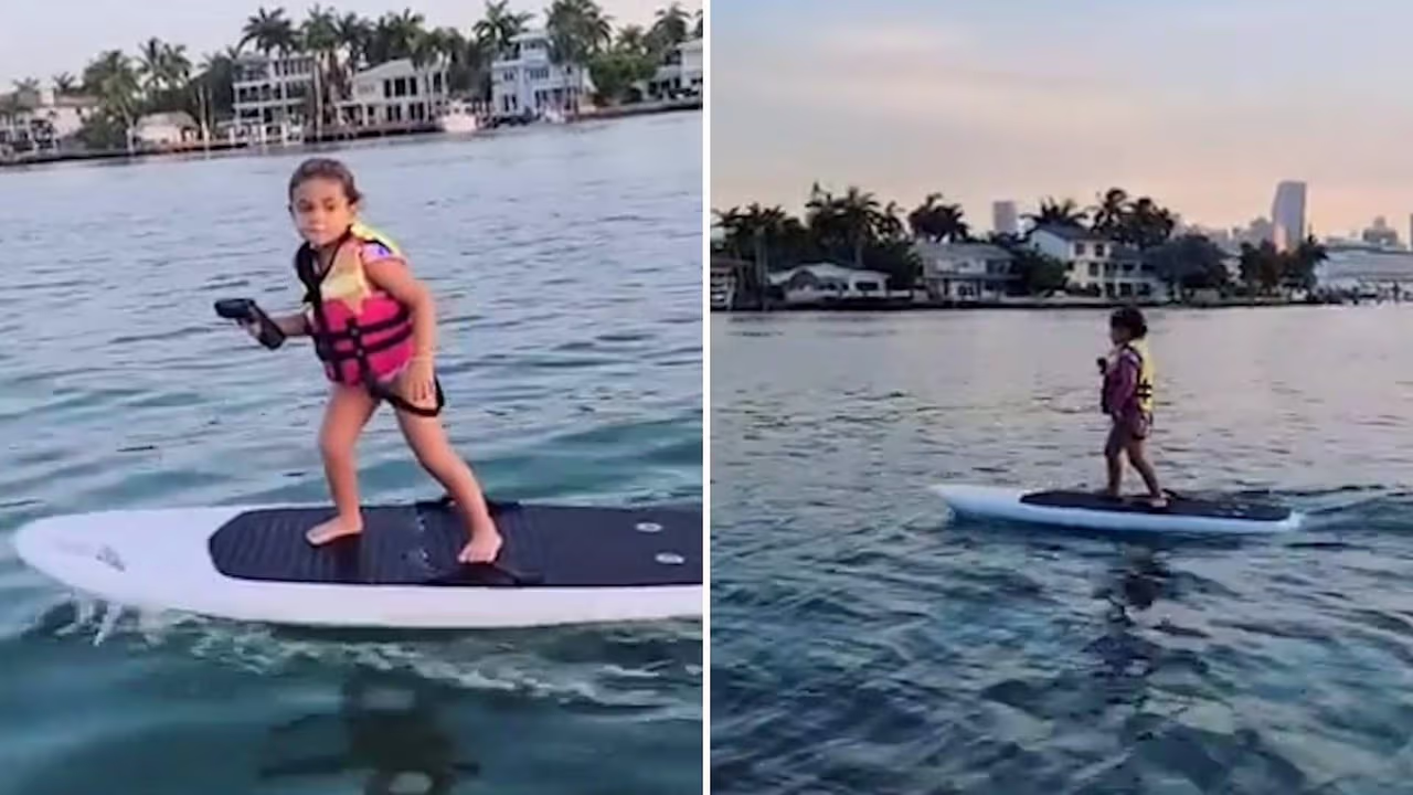 Renny Rocks!’: Hija de Jacky Bracamontes sorprende al surfear ¡sin ...